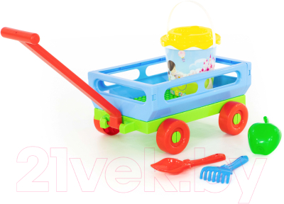 Тележка с игрушками для песочницы Полесье №420 / 38586