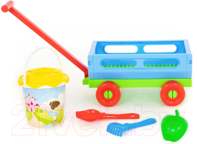 Тележка с игрушками для песочницы Полесье №420 / 38586