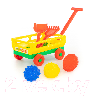 Тележка с игрушками для песочницы Полесье №481 / 45690