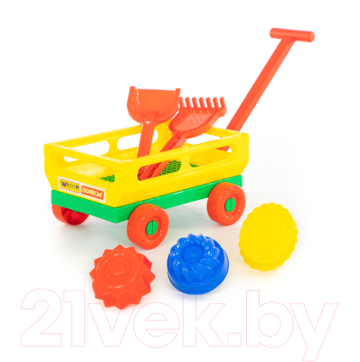 Тележка с игрушками для песочницы Полесье №481 / 45690