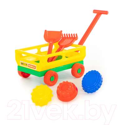 Тележка с игрушками для песочницы Полесье №481 / 45690