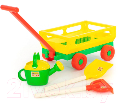 Тележка с игрушками для песочницы Полесье №482 / 45706 - фото