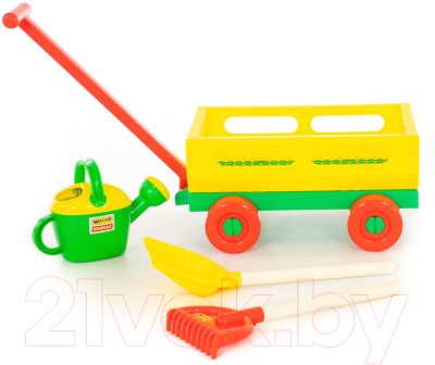 Тележка с игрушками для песочницы Полесье №482 / 45706