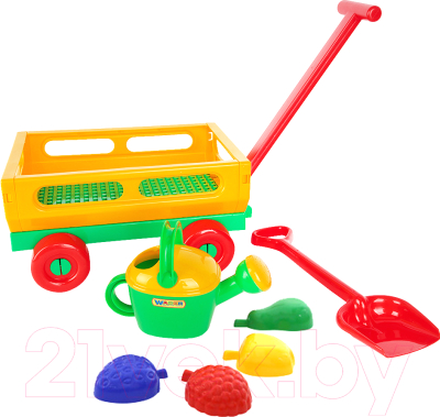 Тележка с игрушками для песочницы Полесье №483 / 45713 - фото