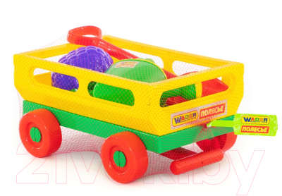 Тележка с игрушками для песочницы Полесье №483 / 45713