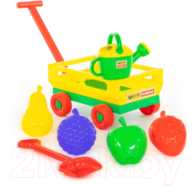 Тележка с игрушками для песочницы Полесье №483 / 45713