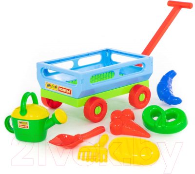 Тележка с игрушками для песочницы Полесье №484 / 45720 - фото