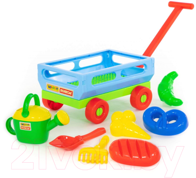 Тележка с игрушками для песочницы Полесье №484 / 45720
