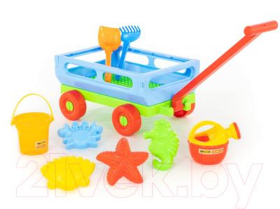 Тележка с игрушками для песочницы Полесье №487 / 45751