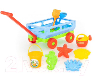 Тележка с игрушками для песочницы Полесье №487 / 45751
