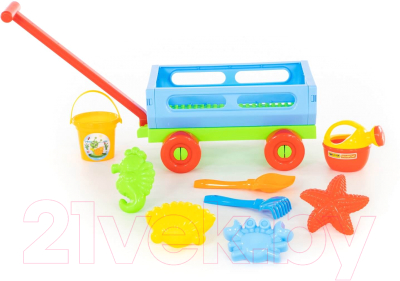 Тележка с игрушками для песочницы Полесье №487 / 45751