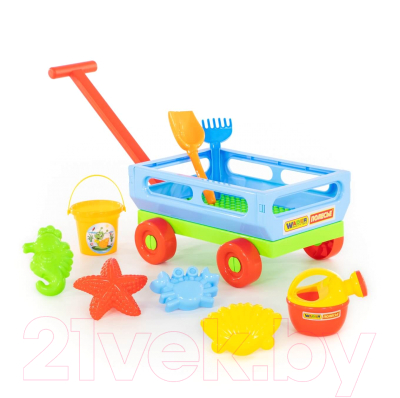 Тележка с игрушками для песочницы Полесье №487 / 45751