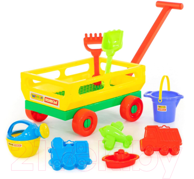 Тележка с игрушками для песочницы Полесье №488 / 45768