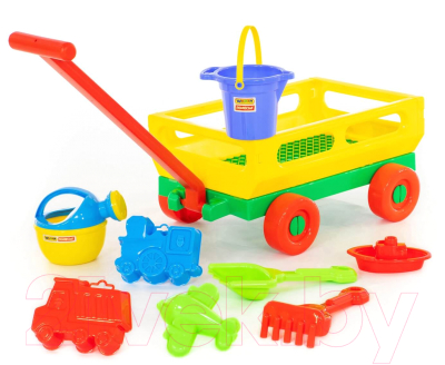 Тележка с игрушками для песочницы Полесье №488 / 45768