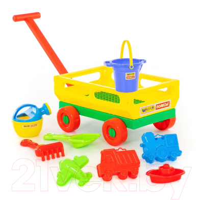 Тележка с игрушками для песочницы Полесье №488 / 45768