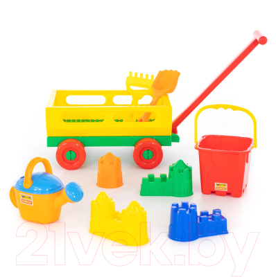 Тележка с игрушками для песочницы Полесье №493 / 45812