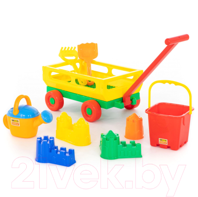Тележка с игрушками для песочницы Полесье №493 / 45812