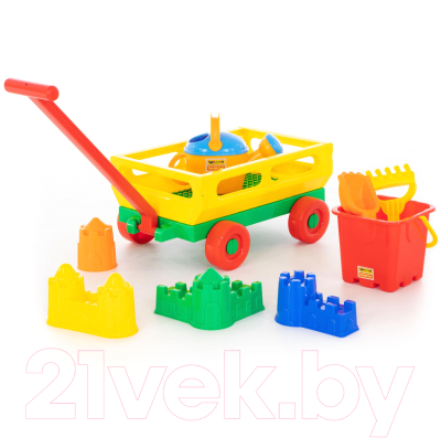 Тележка с игрушками для песочницы Полесье №493 / 45812
