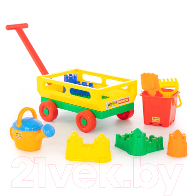 Тележка с игрушками для песочницы Полесье №493 / 45812
