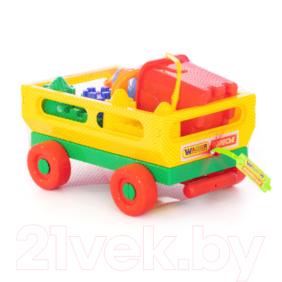 Тележка с игрушками для песочницы Полесье №493 / 45812