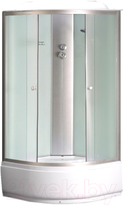 Душевая кабина Coliseum Simple T-80 (белый/матовое стекло) - фото