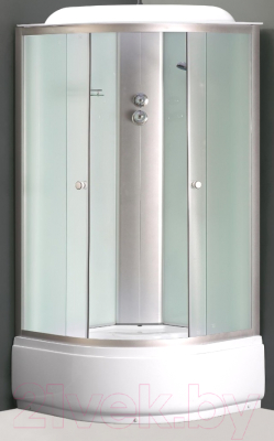 Душевая кабина Coliseum Simple T-80 (белый/матовое стекло)