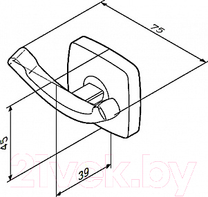 Крючок для ванной AM.PM Gem A9035600
