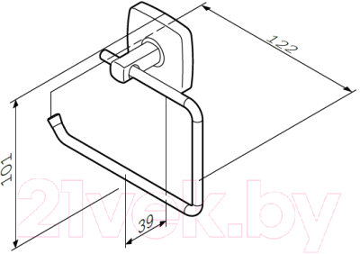 Держатель для туалетной бумаги AM.PM Gem A9034100