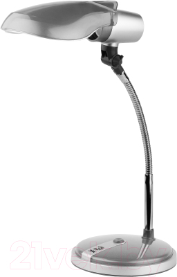 Настольная лампа ЭРА NE-301-E27-15W-S (серебристый) - фото