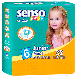 Подгузники детские Senso Baby Ecoline Junior Extra 6 - фото