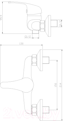 Смеситель Rossinka Silvermix Y35-41
