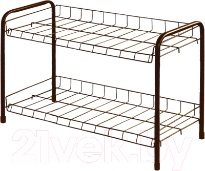 Полка для обуви Ника ЭТ3 (медный антик) - фото