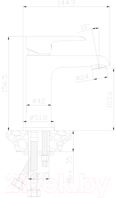 Смеситель Rossinka Silvermix W35-12