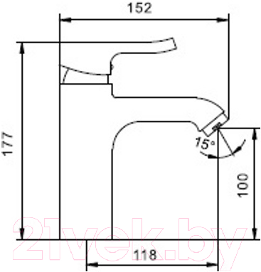 Смеситель Loffrey LF81034