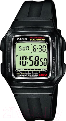Часы наручные мужские Casio F-201WA-1AEF - фото