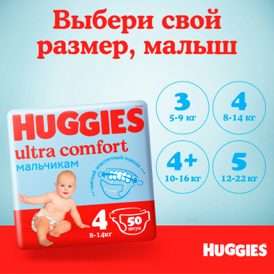 Подгузники детские Huggies Ultra Comfort Giga 5 Boy