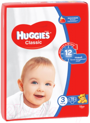 Подгузники детские Huggies Classic 3 Mega