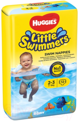 Подгузники-трусики детские Huggies Little Swimmers 2-3