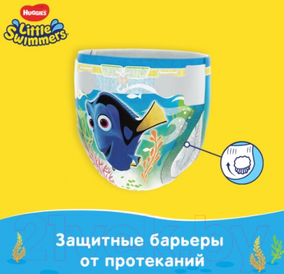 Подгузники-трусики детские Huggies Little Swimmers 2-3