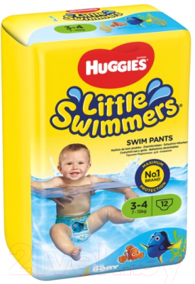 Подгузники-трусики детские Huggies Little Swimmers 3-4