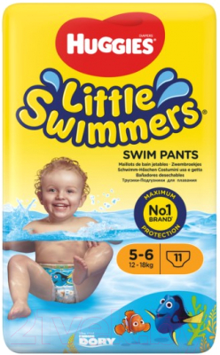 Подгузники-трусики детские Huggies Little Swimmers 5-6