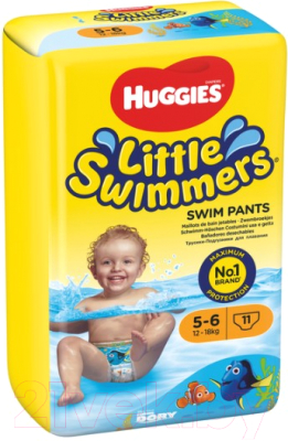 Подгузники-трусики детские Huggies Little Swimmers 5-6