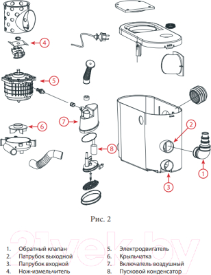 Канализационная установка Jemix STP-400 Lux