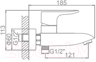 Смеситель Loffrey LF83234