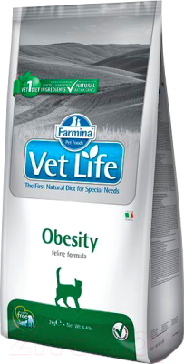 Сухой корм для кошек Farmina Vet Life Obesity - фото