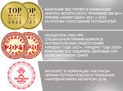 Матрас в кроватку EOS Беби-Юниор 55x115 (джерси)