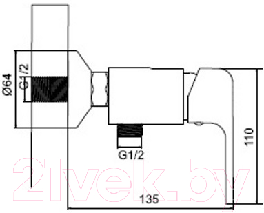 Смеситель Ledeme L2044