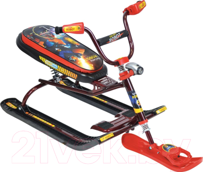 Снегокат детский Ника Snowdrive с роботом / СНД-3 - фото