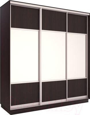 Шкаф-купе Евва 176 VS.01 / АЭП ШК.3 03 (венге/серебро) - фото