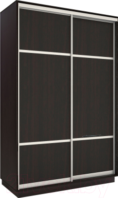 Шкаф-купе Евва 138 VS.03 / АЭП ШК.2 02 (венге/серебро) - фото